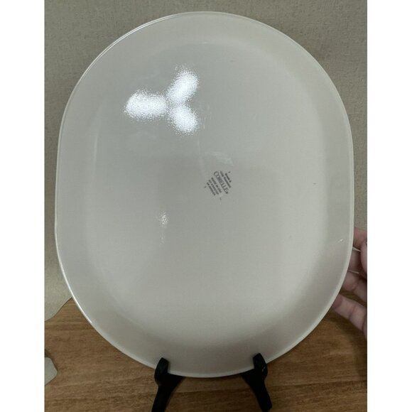Corelle GARDEN HOME 12 Ivory Oval Serving Platter Plate Bird houses Ivy - Picture 7 of 7